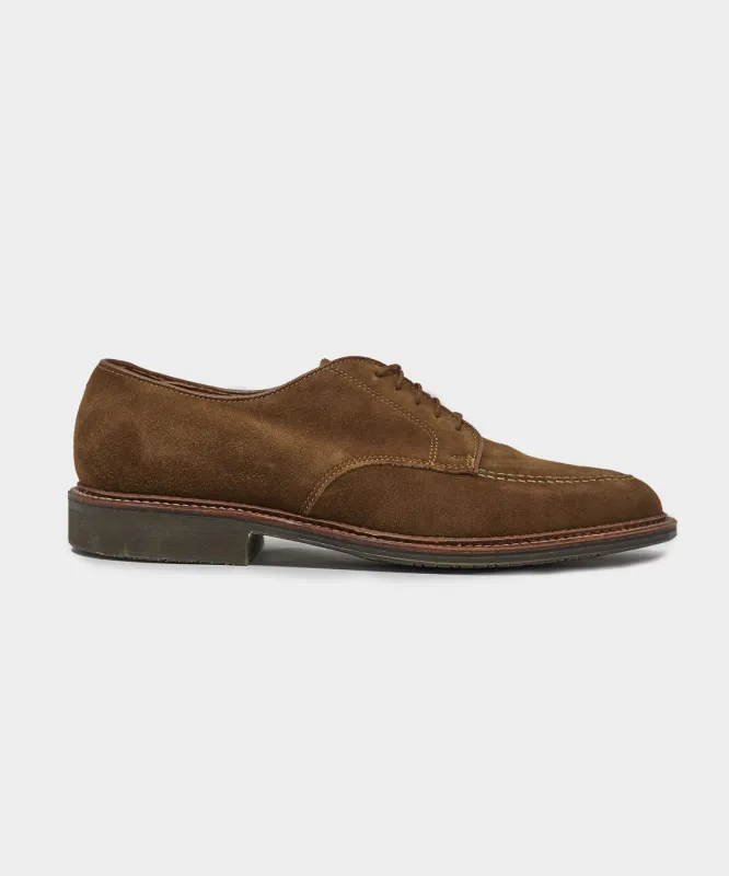 Alden Mocc Toe Suede Derby sold by Todd Snyder