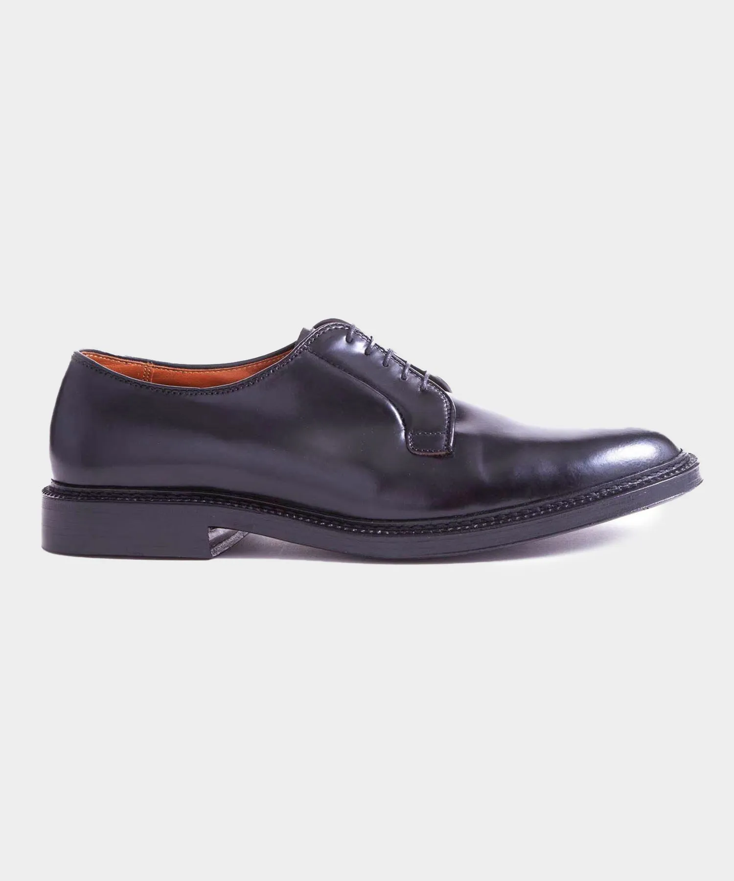 Alden Cordovan Plain Toe Blucher sold by Todd Snyder