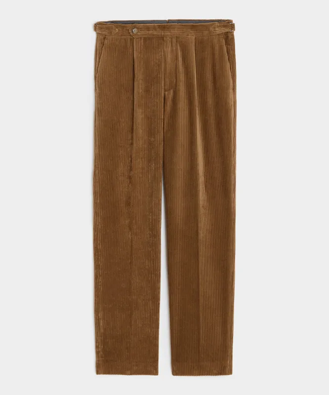 Italian Wide Wale Corduroy Side Tab Trouser sold by Todd Snyder