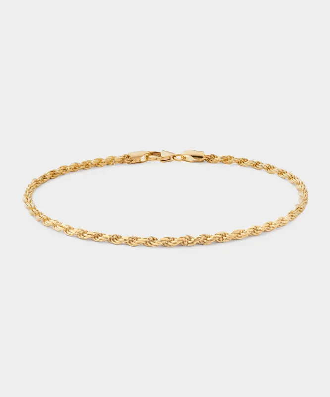 Miansai Rope Chain Bracelet in Gold sold by Todd Snyder
