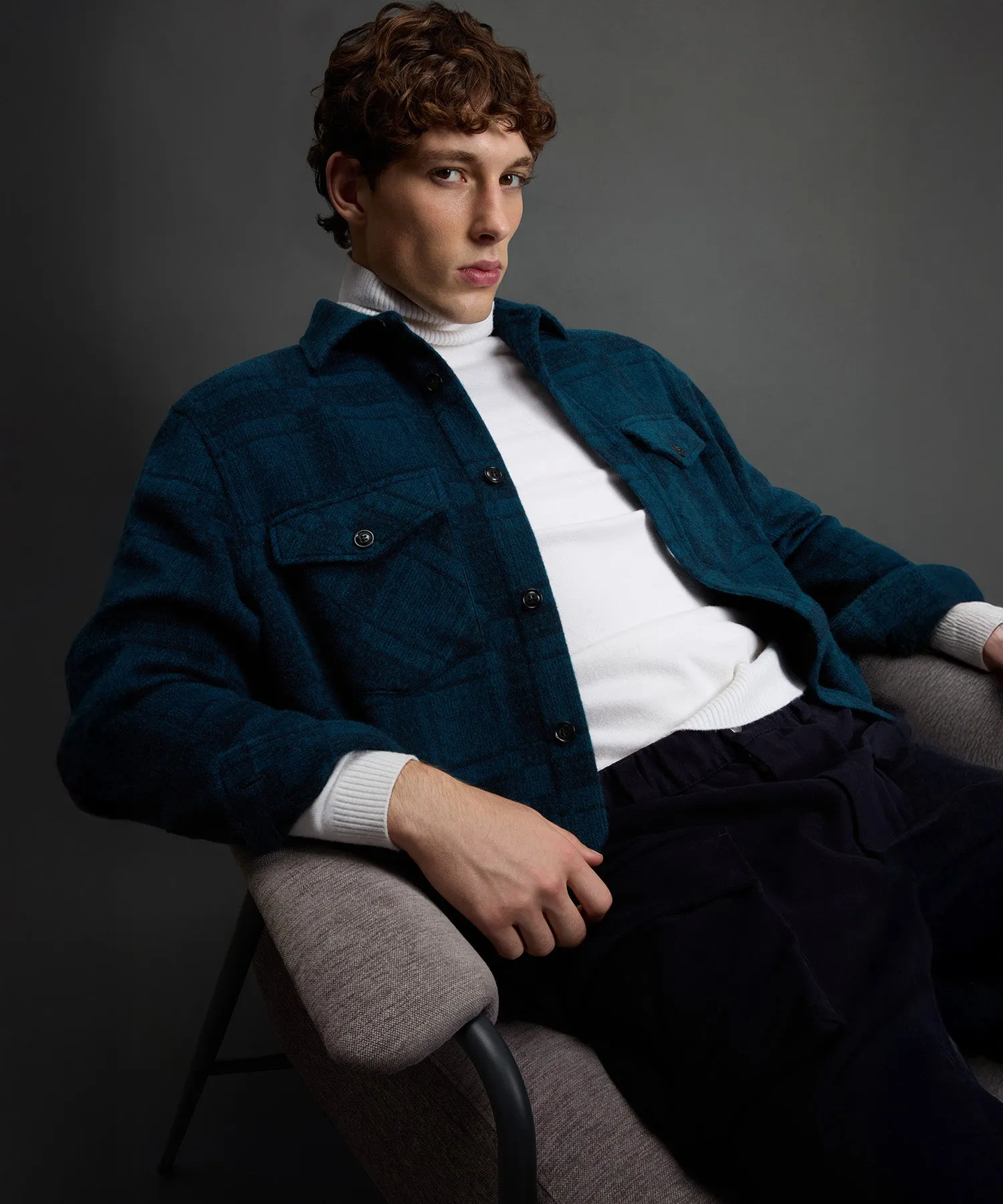 Todd Snyder x Woolrich Cashmere Plaid Overshirt sold by Todd Snyder product image thumbnail 5