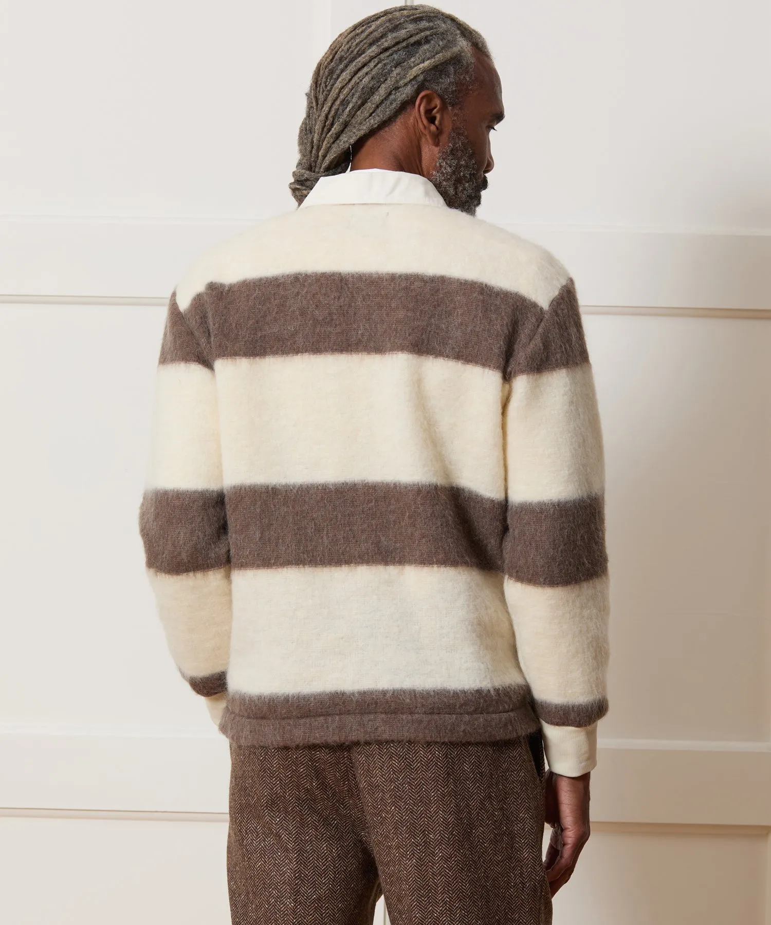 Brushed Mohair Rugby Polo sold by Todd Snyder product image thumbnail 5