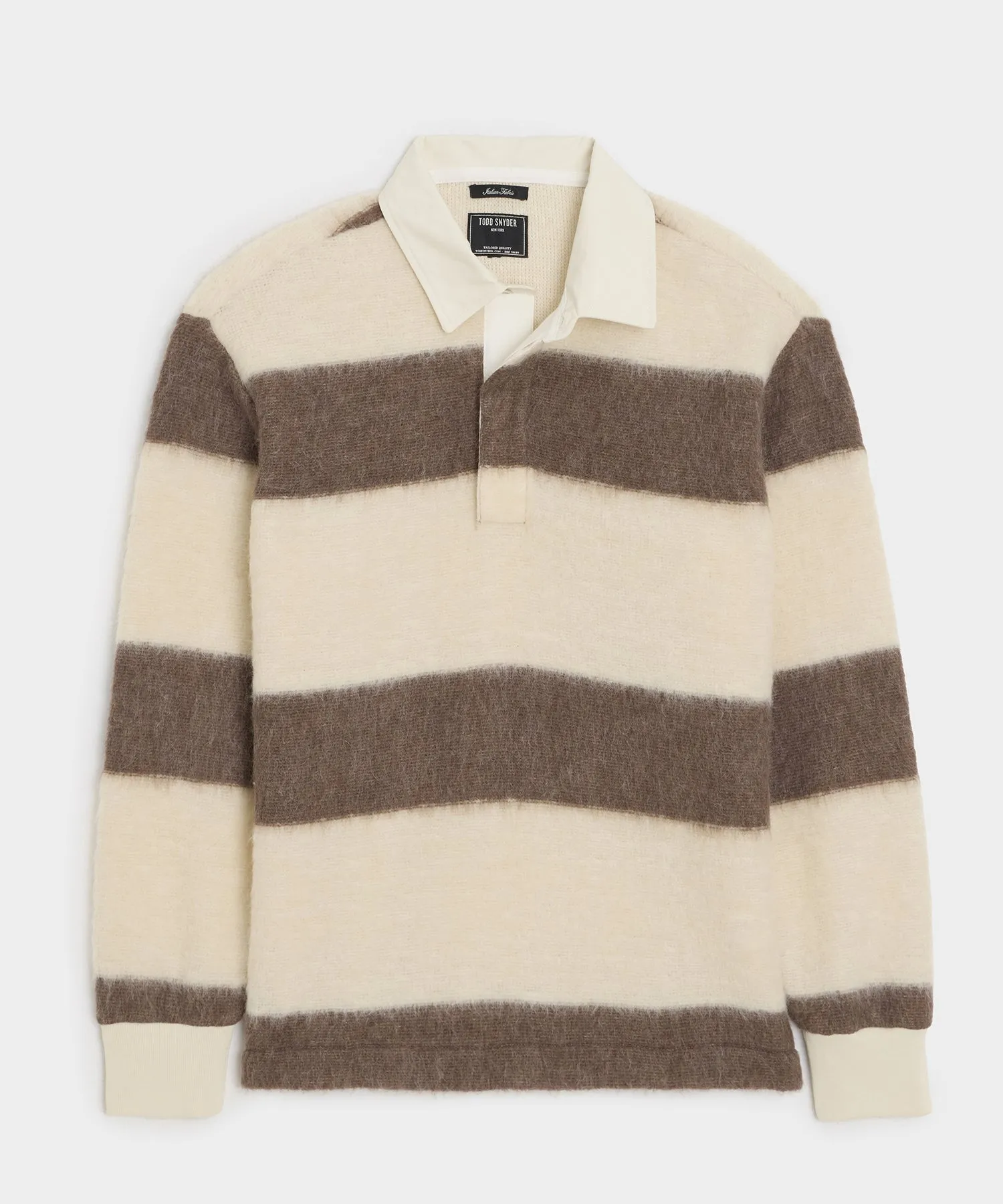 Brushed Mohair Rugby Polo sold by Todd Snyder