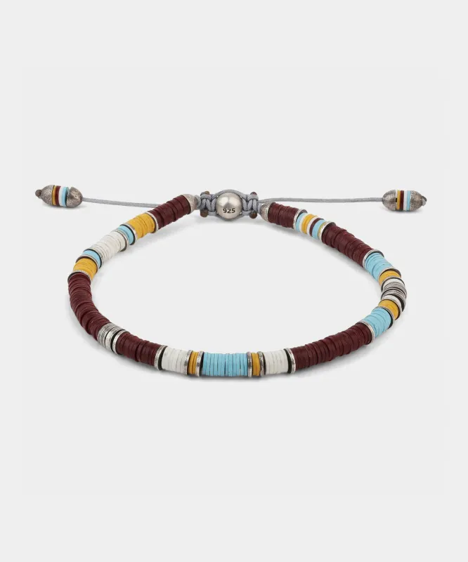 Maor Boho Bracelet Burgundy Mix sold by Todd Snyder