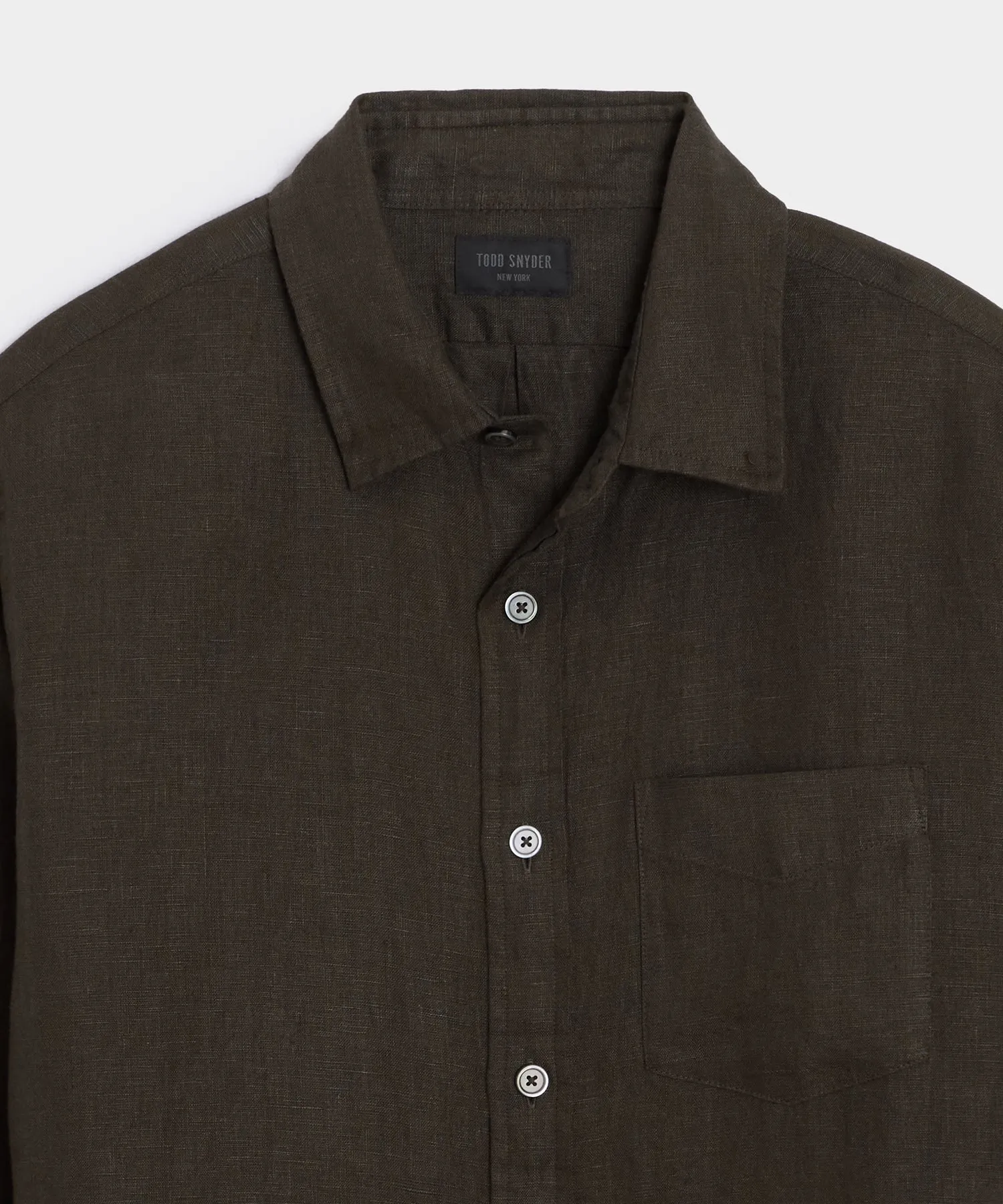 Slim Sea Soft Irish Linen Point Collar Shirt sold by Todd Snyder product image thumbnail 2