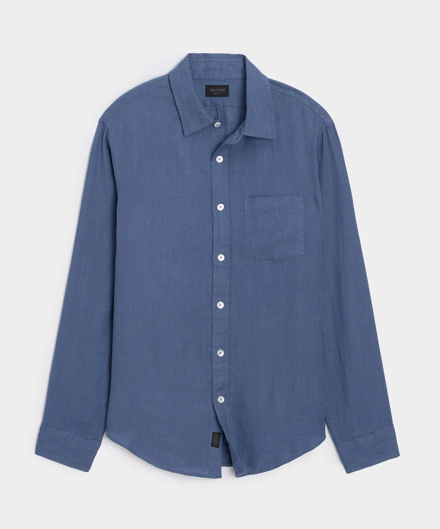Slim Sea Soft Irish Linen Point Collar Shirt sold by Todd Snyder