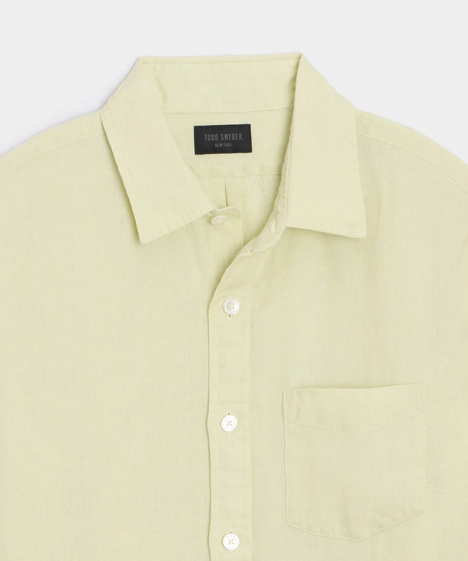 Slim Sea Soft Irish Linen Point Collar Shirt sold by Todd Snyder product image thumbnail 2