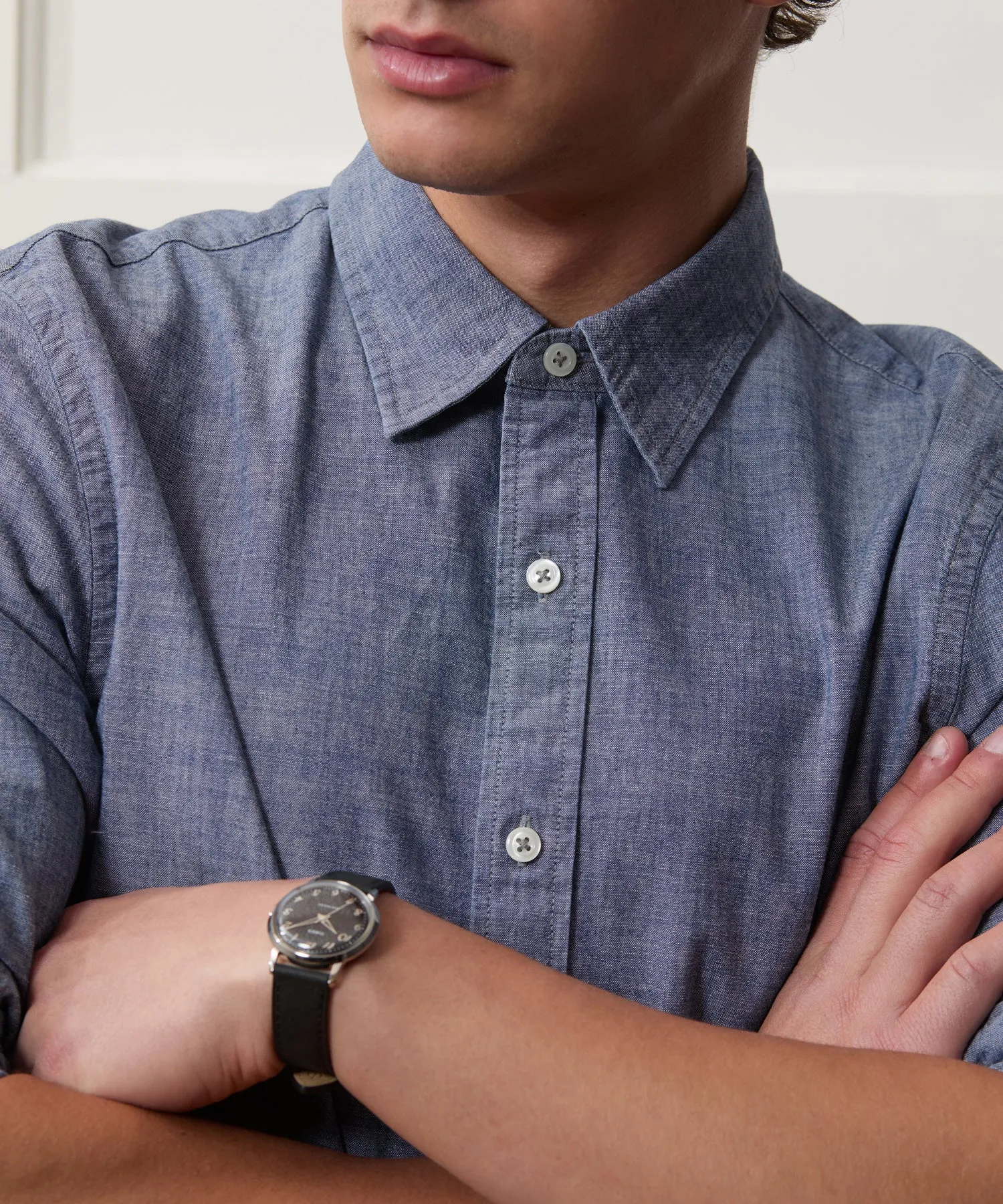 Chambray Sport Shirt sold by Todd Snyder product image thumbnail 4