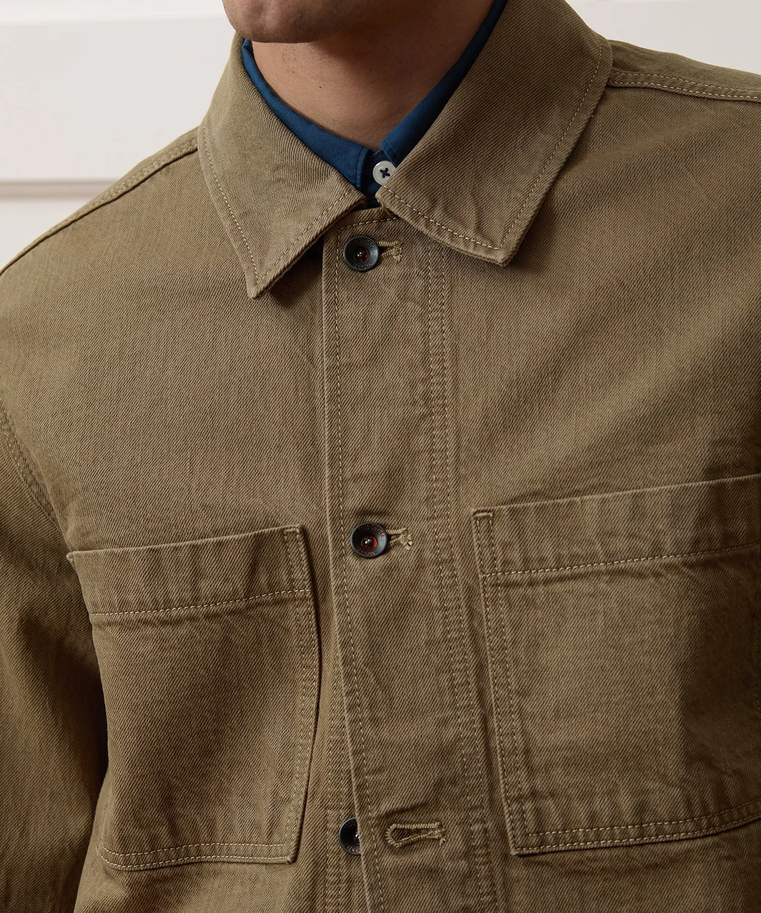 Boxy Denim Jacket sold by Todd Snyder product image thumbnail 4