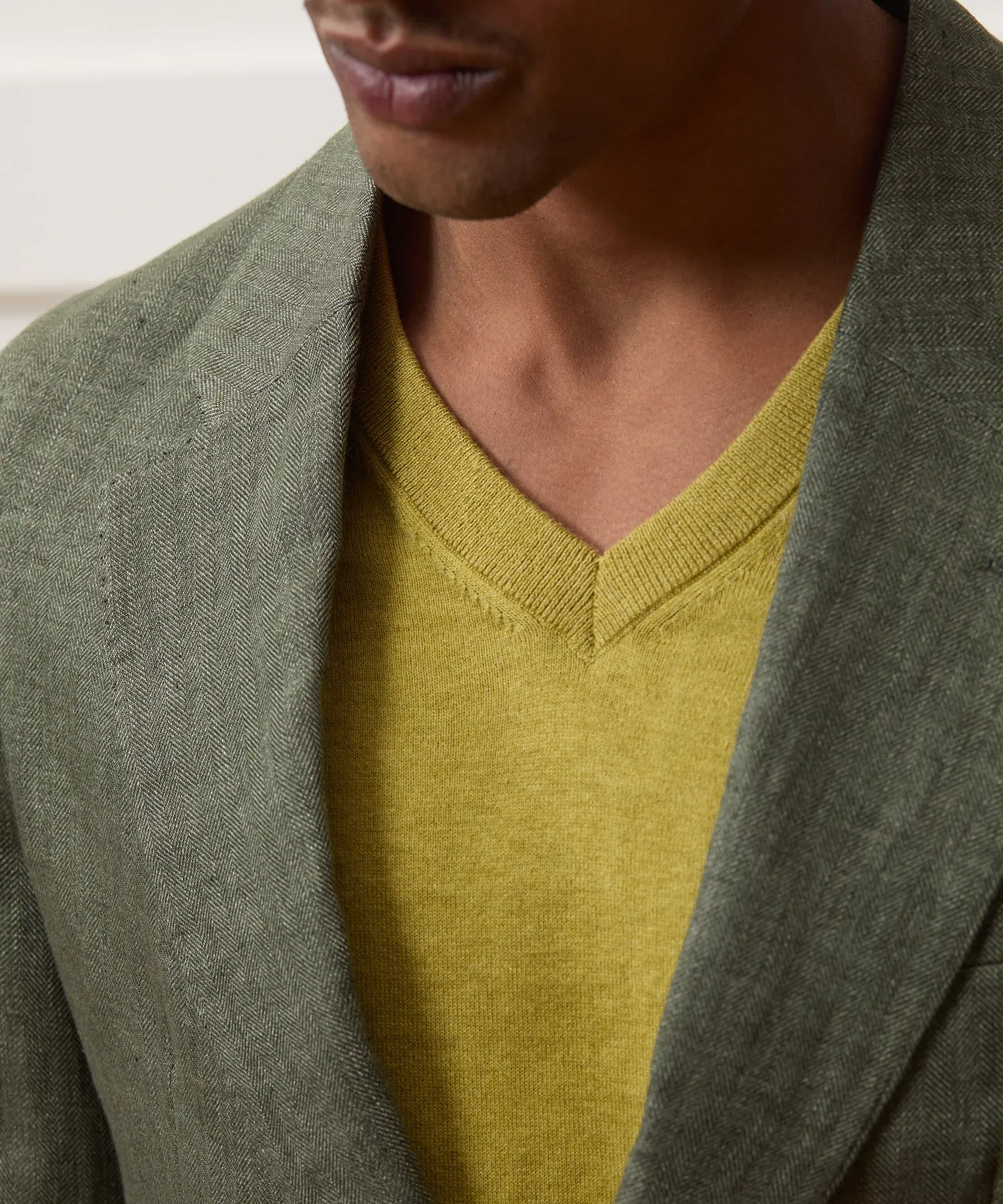 Italian Linen Herringbone Sport Coat sold by Todd Snyder product image thumbnail 4