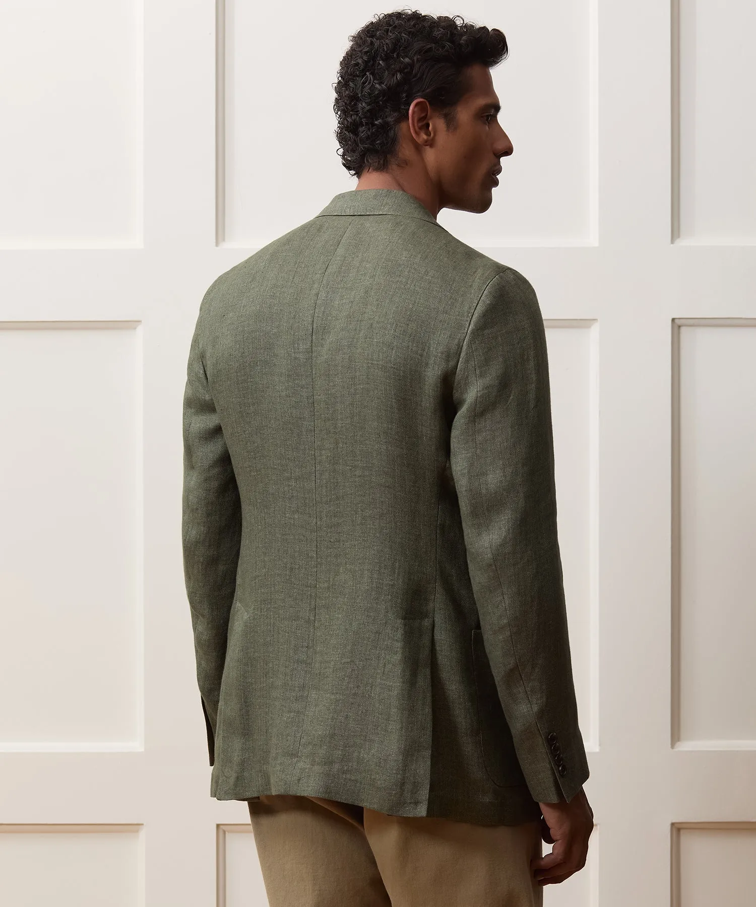Italian Linen Herringbone Sport Coat sold by Todd Snyder product image thumbnail 5