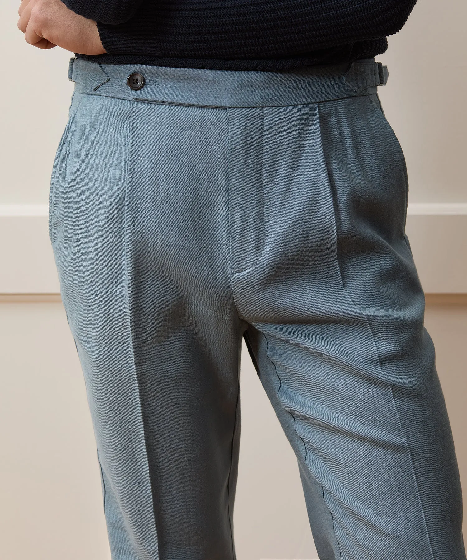 Italian Linen Side Tab Trouser sold by Todd Snyder product image thumbnail 5