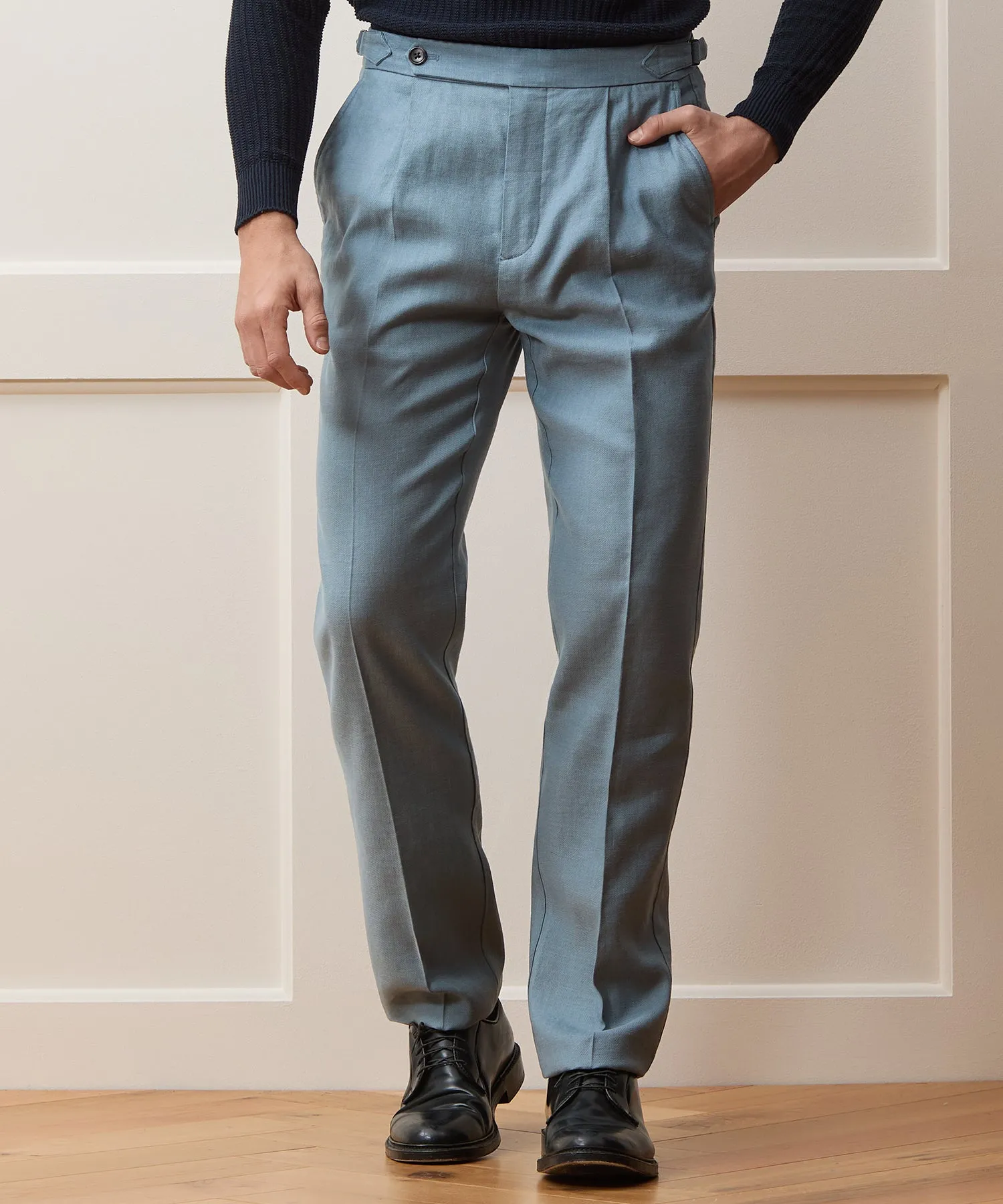 Italian Linen Side Tab Trouser sold by Todd Snyder product image thumbnail 2