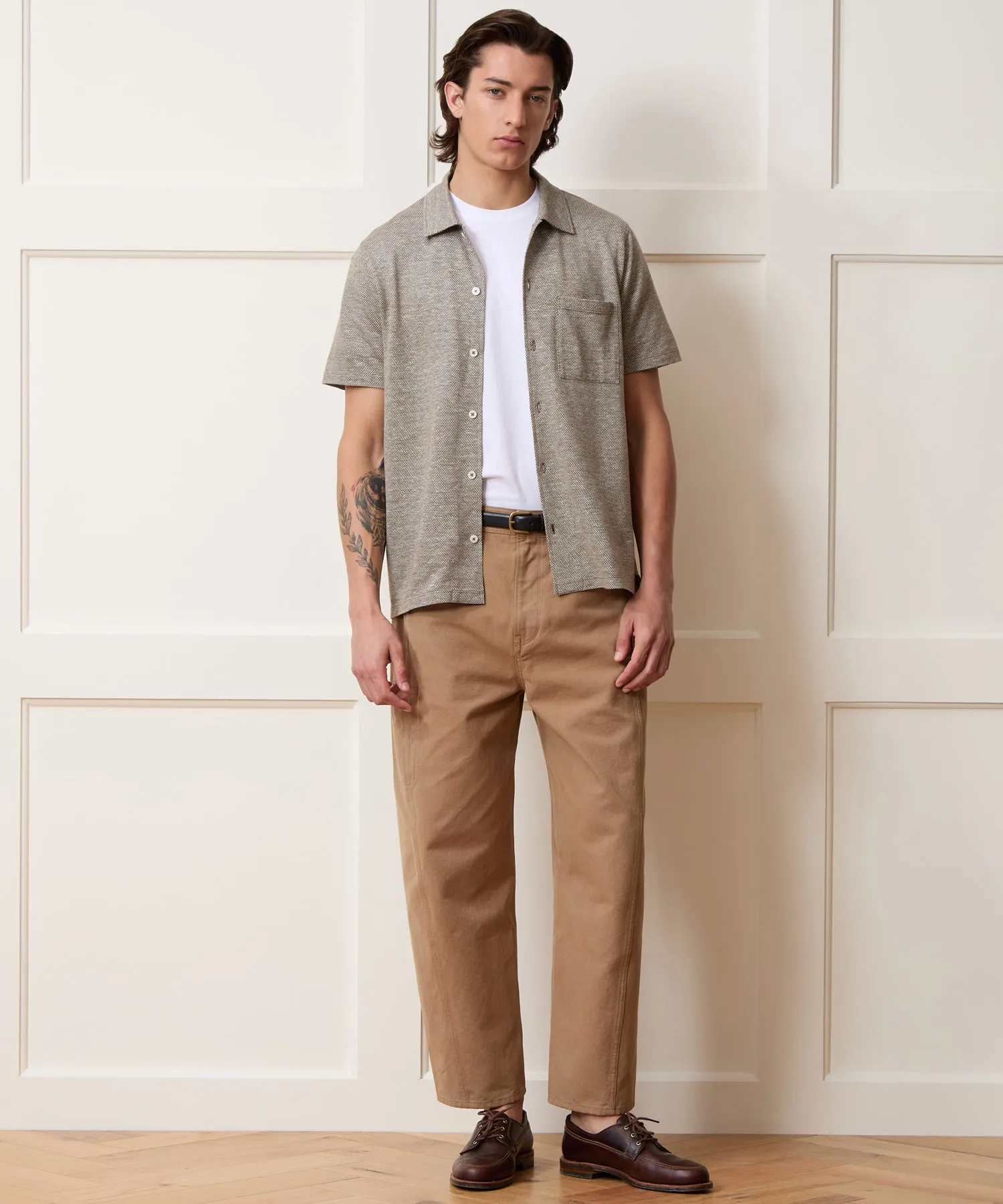 Cotton Jacquard Shirt sold by Todd Snyder product image thumbnail 3