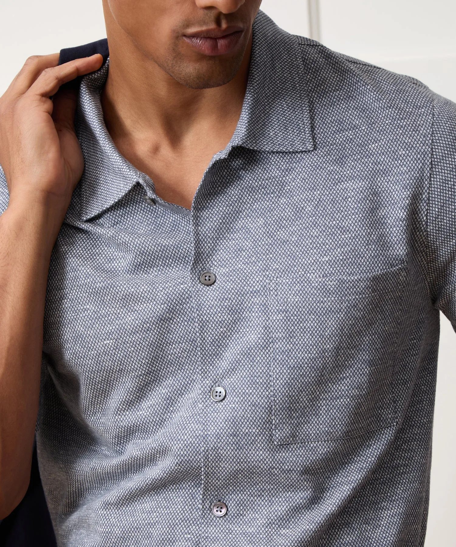 Cotton Jacquard Shirt sold by Todd Snyder product image thumbnail 4