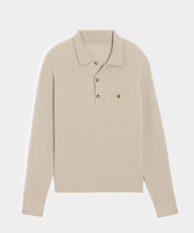 Made in Italy Cashmere Sweater Polo sold by Todd Snyder