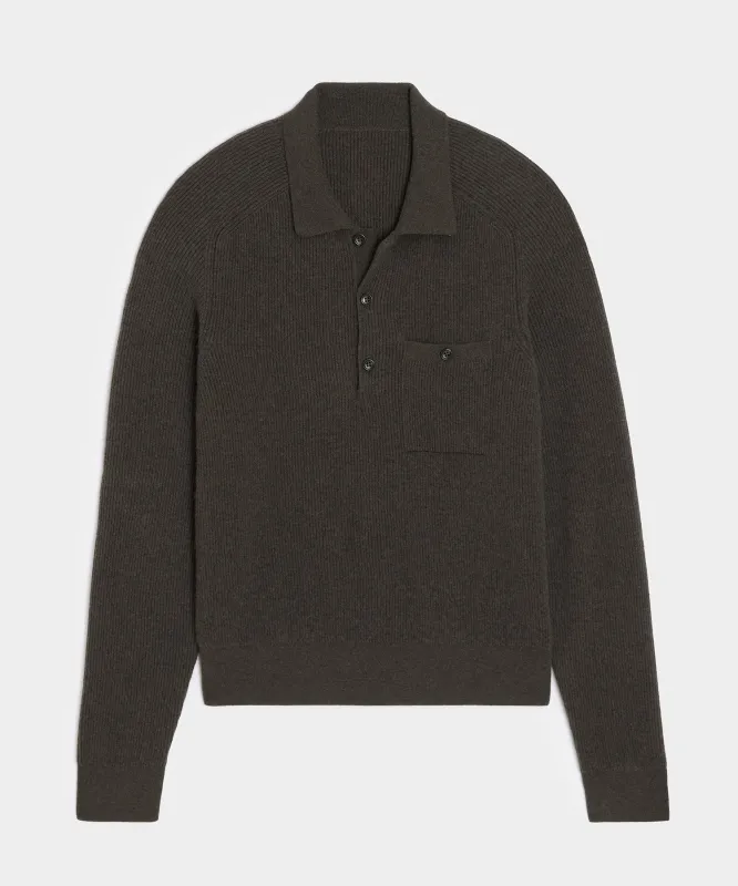 Made in Italy Cashmere Sweater Polo sold by Todd Snyder