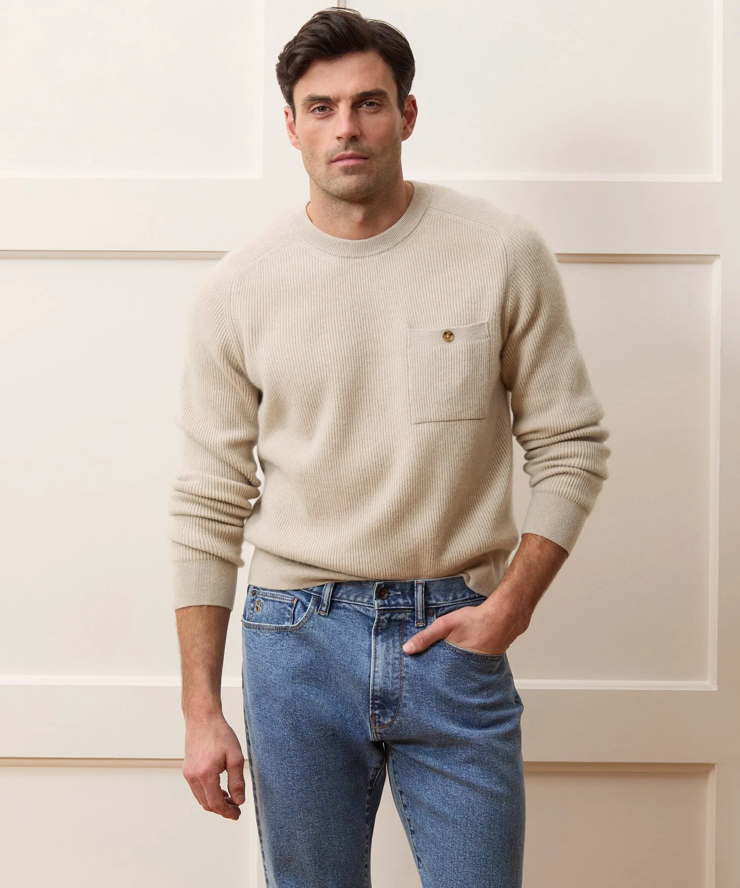 Made in Italy Cashmere Crewneck Sweater sold by Todd Snyder product image thumbnail 2