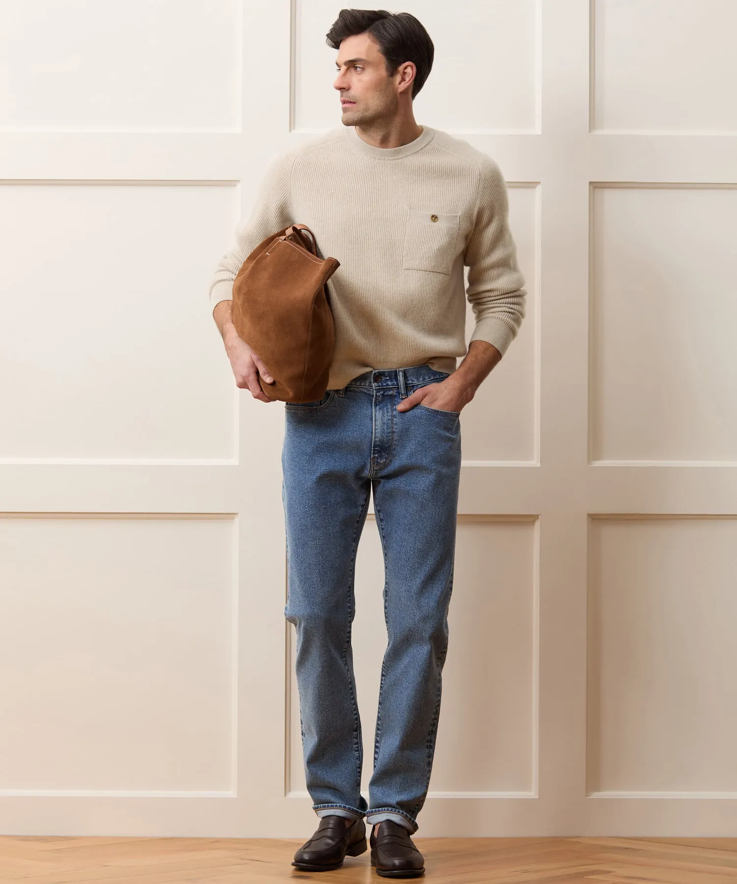 Made in Italy Cashmere Crewneck Sweater sold by Todd Snyder product image thumbnail 5