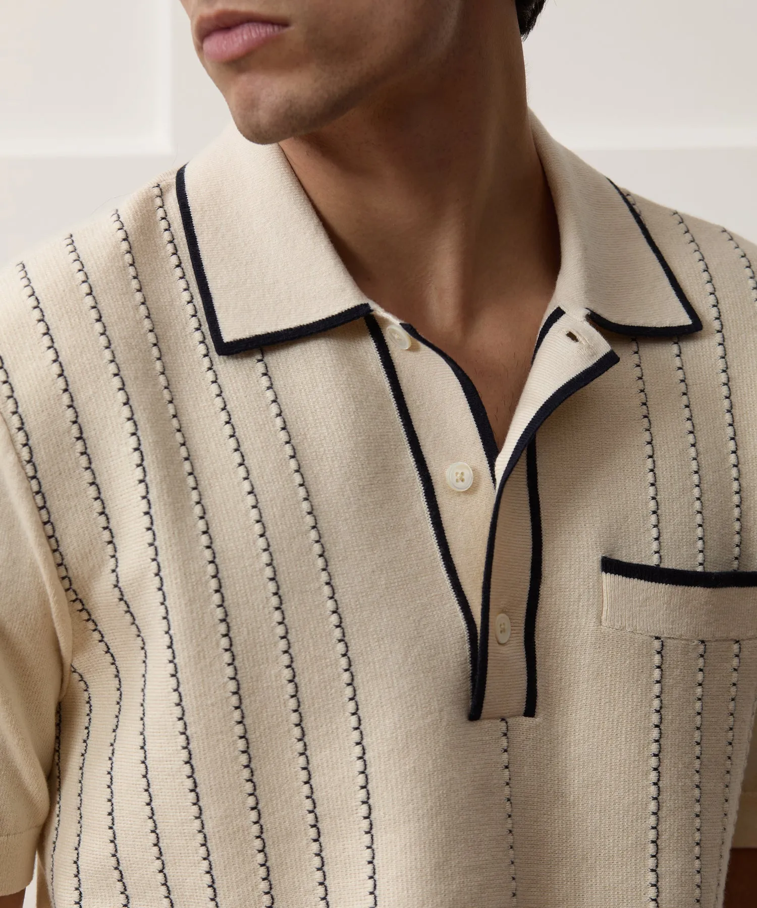 Cyprus Sweater Polo sold by Todd Snyder product image thumbnail 3