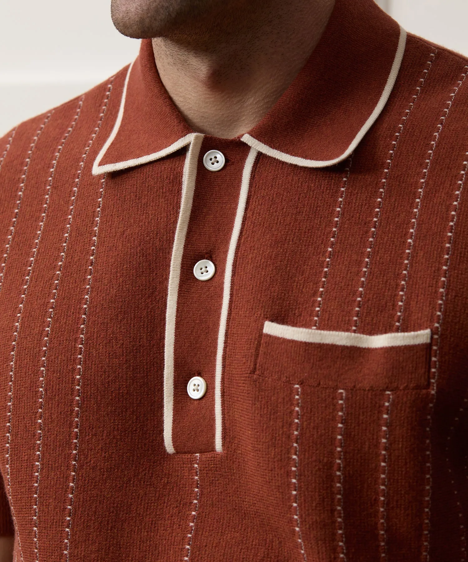Cyprus Sweater Polo sold by Todd Snyder product image thumbnail 3