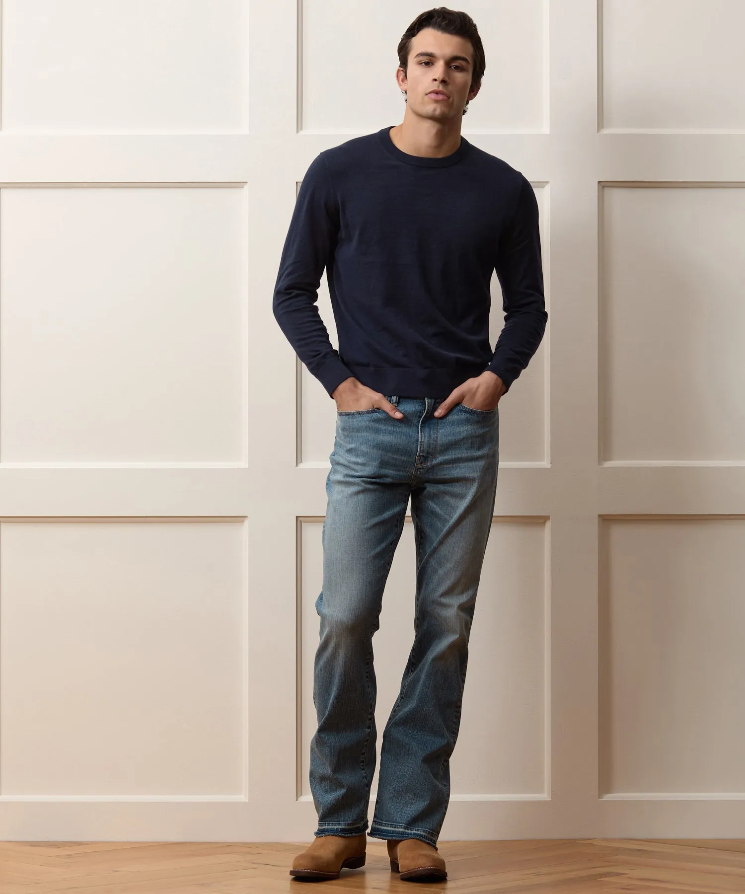 Cotton-Cashmere Crewneck Sweater sold by Todd Snyder product image thumbnail 5