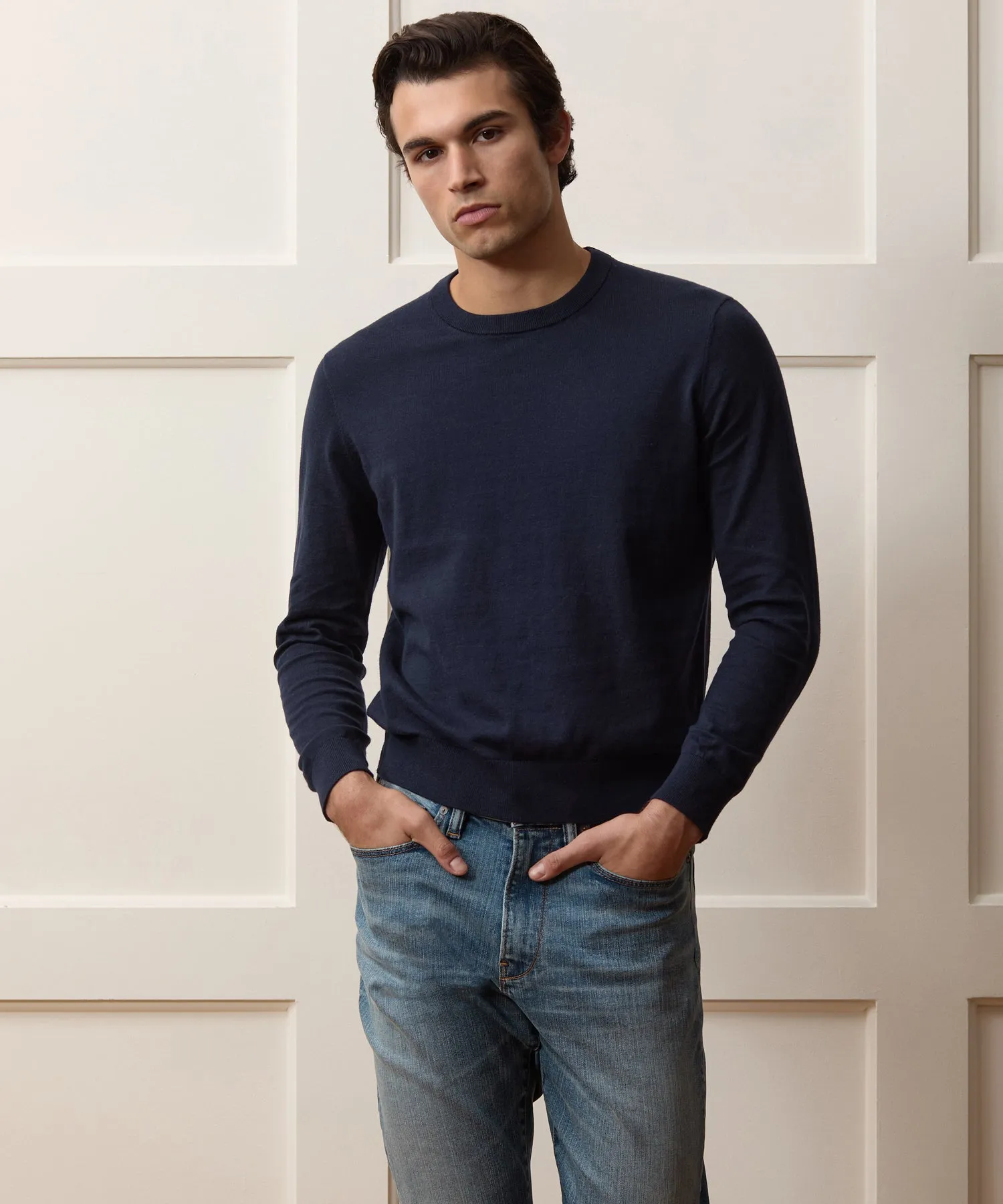 Cotton-Cashmere Crewneck Sweater sold by Todd Snyder product image thumbnail 2