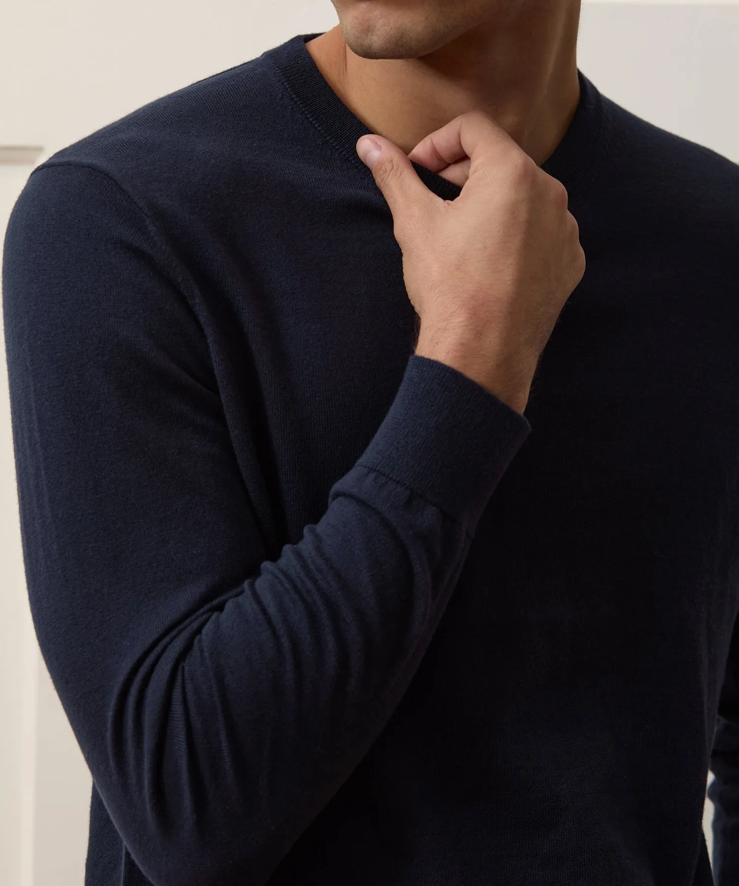 Cotton-Cashmere Crewneck Sweater sold by Todd Snyder product image thumbnail 3