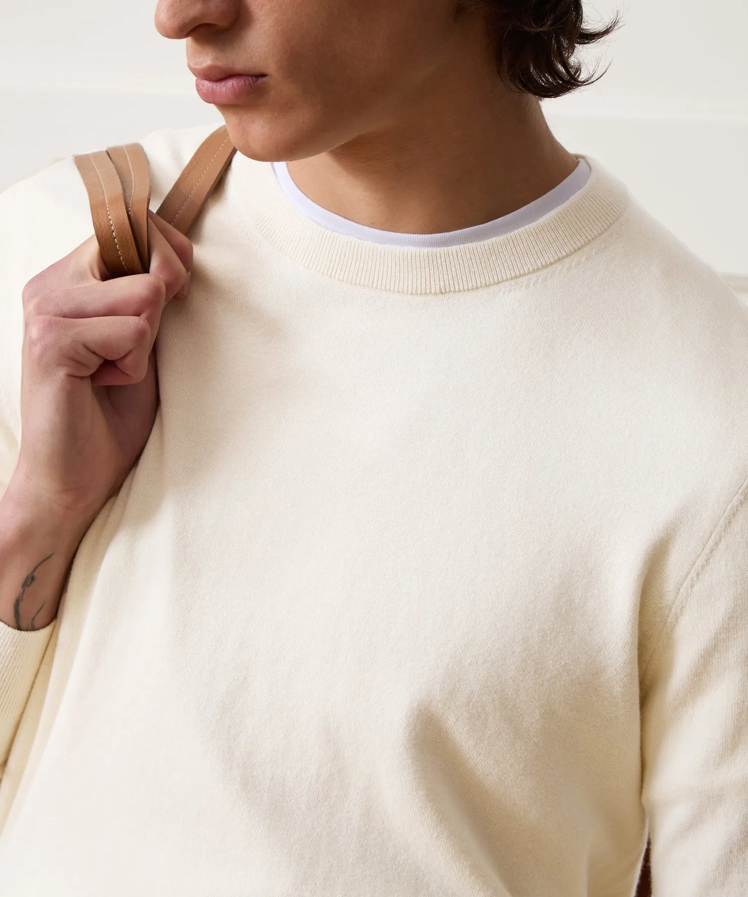 Cotton-Cashmere Crewneck Sweater sold by Todd Snyder product image thumbnail 3