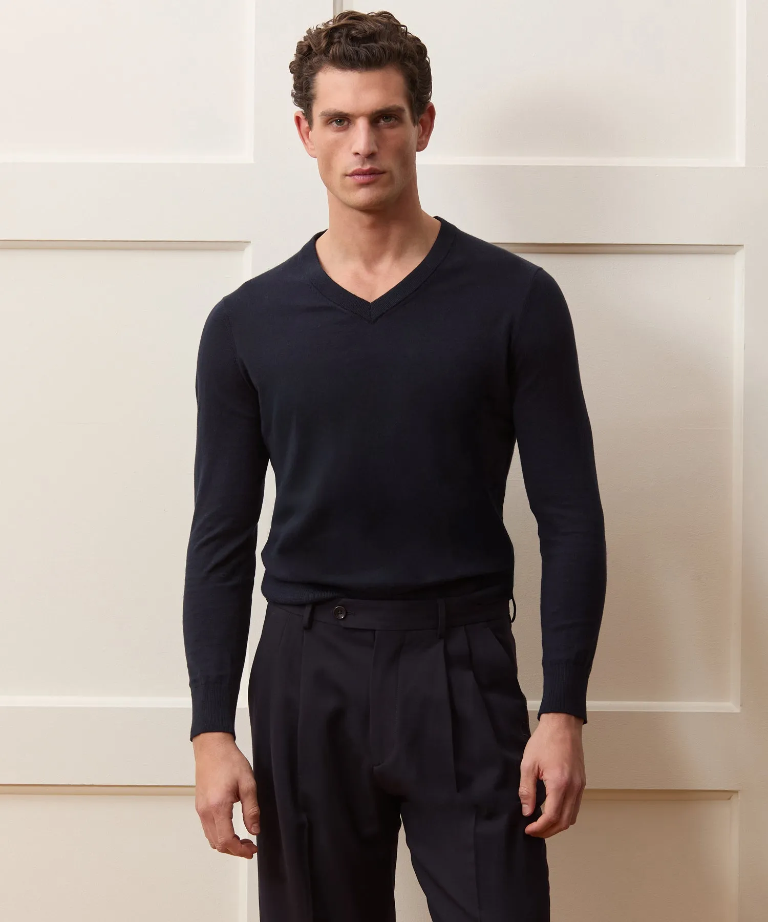 Cotton-Cashmere V-Neck sold by Todd Snyder product image thumbnail 2