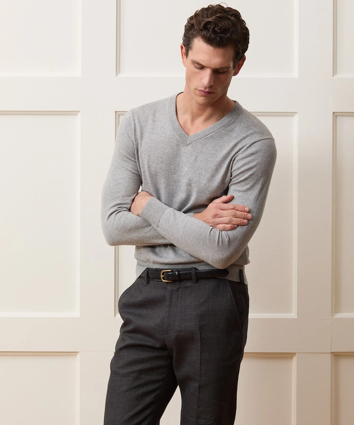 Cotton-Cashmere V-Neck sold by Todd Snyder product image thumbnail 2