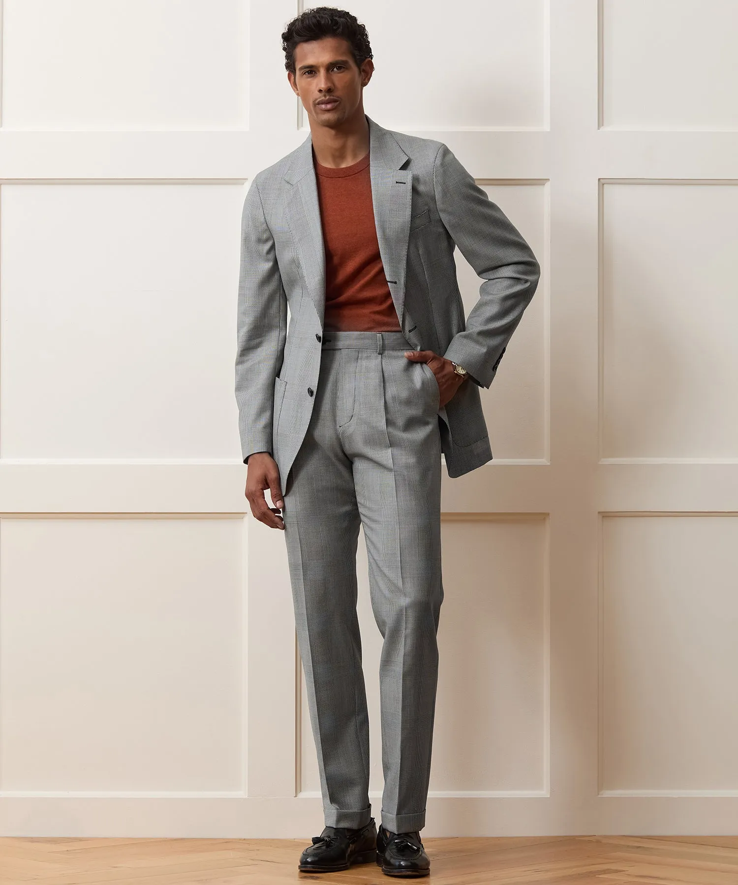 Italian Wool Glen Plaid Madison Trouser sold by Todd Snyder product image thumbnail 4