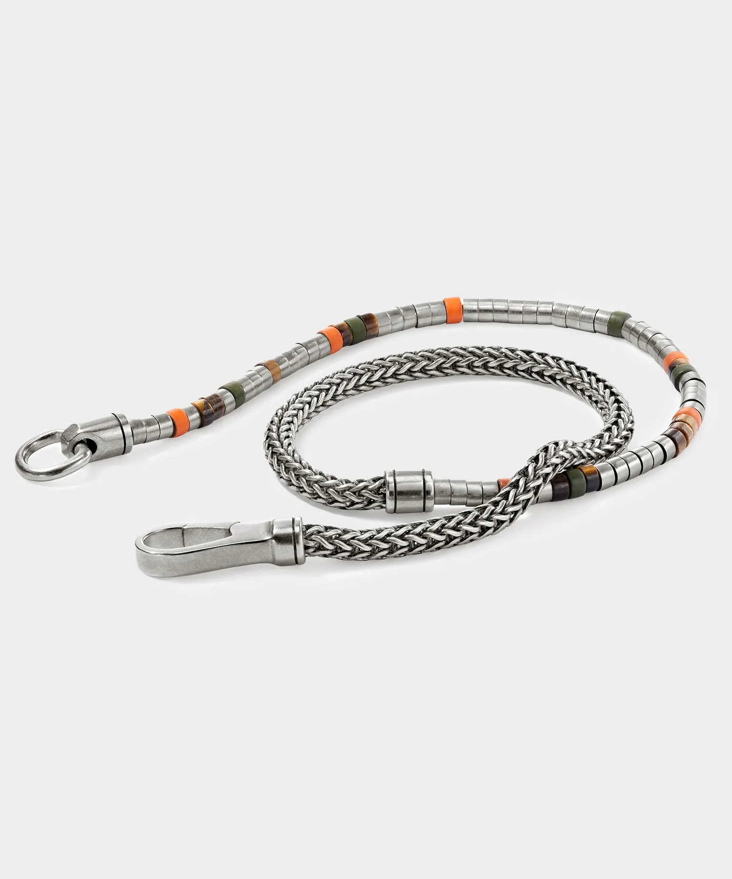 Todd Snyder x John Hardy Heishi Silver Double Wrap Bracelet sold by Todd Snyder product image thumbnail 4