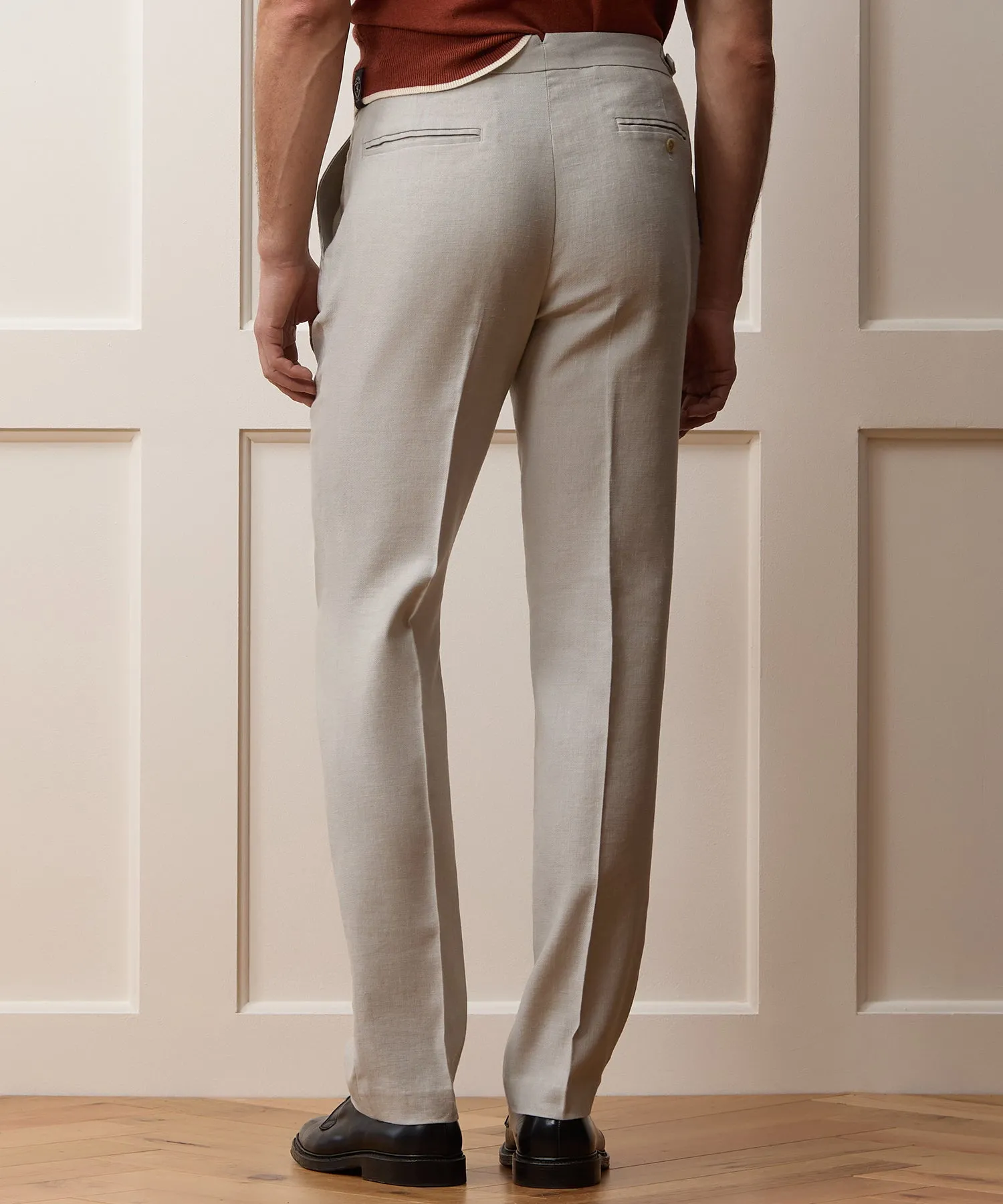 Italian Linen Side Tab Trouser sold by Todd Snyder product image thumbnail 5