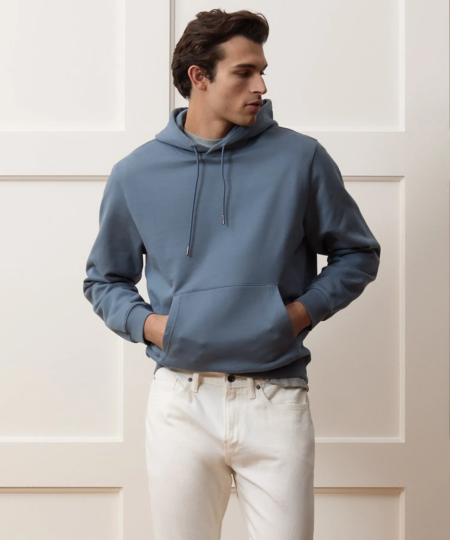 Portuguese Terry Popover Hoodie sold by Todd Snyder product image thumbnail 2