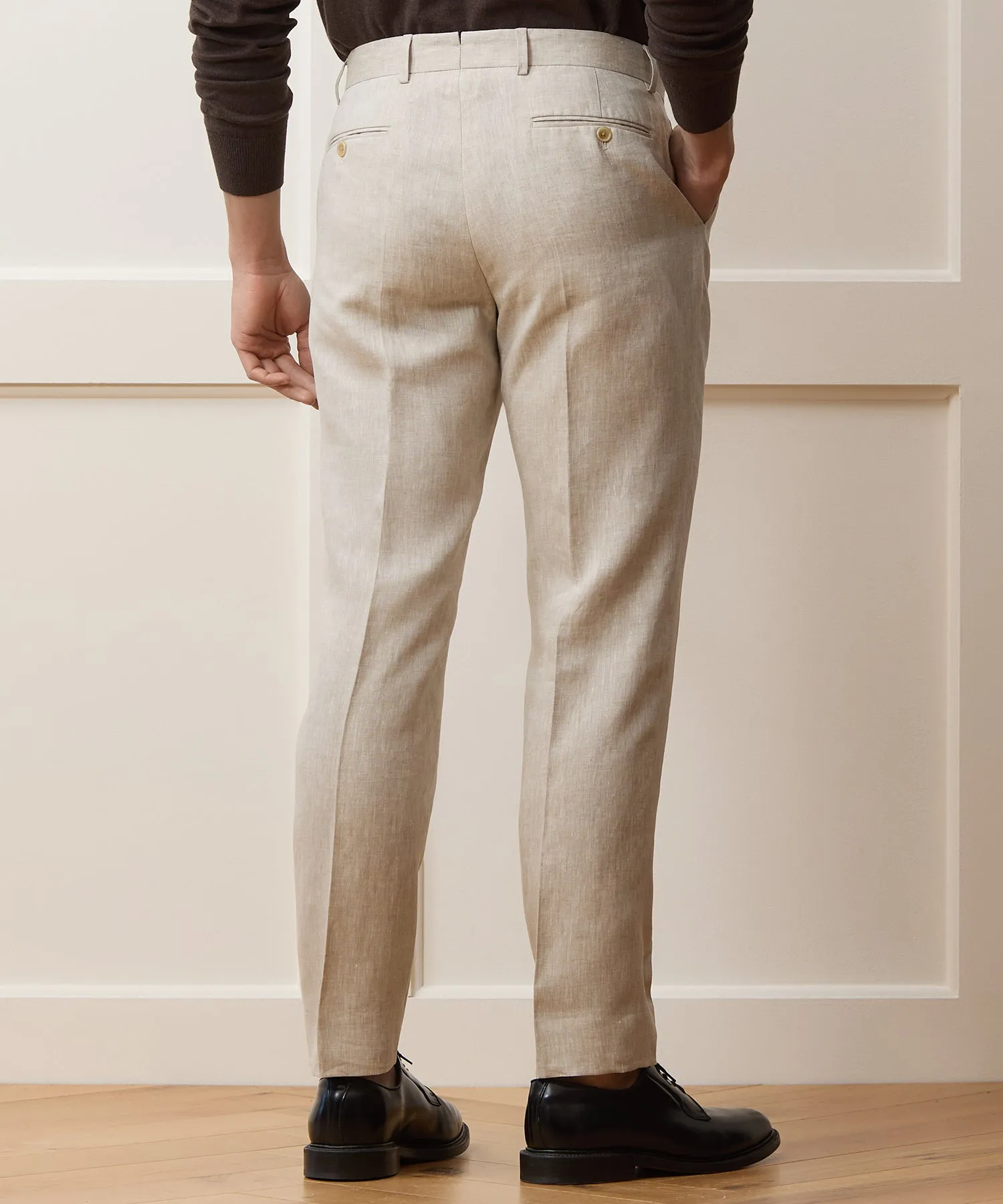Italian Linen Sutton Trouser sold by Todd Snyder product image thumbnail 5