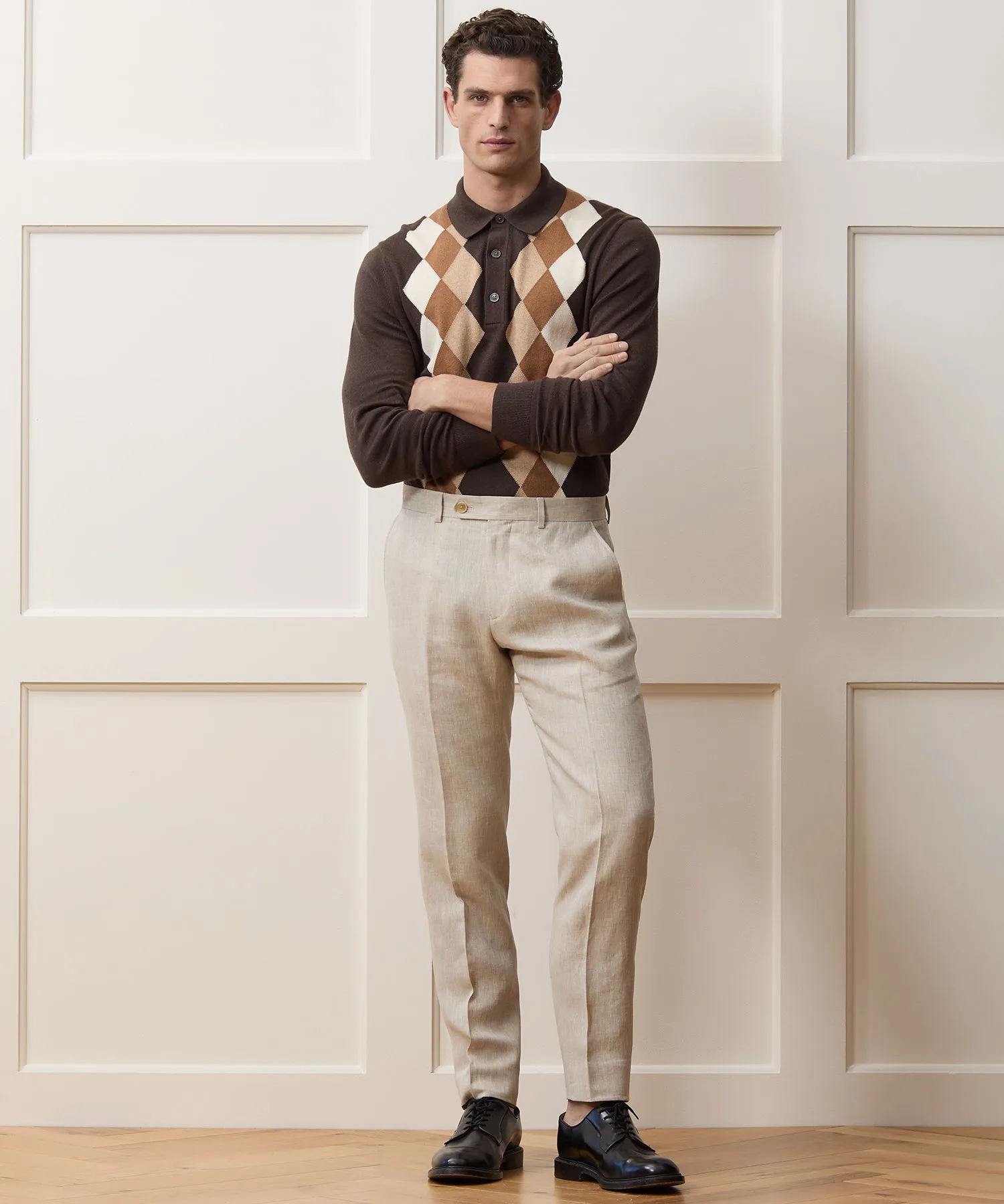 Italian Linen Sutton Trouser sold by Todd Snyder product image thumbnail 3