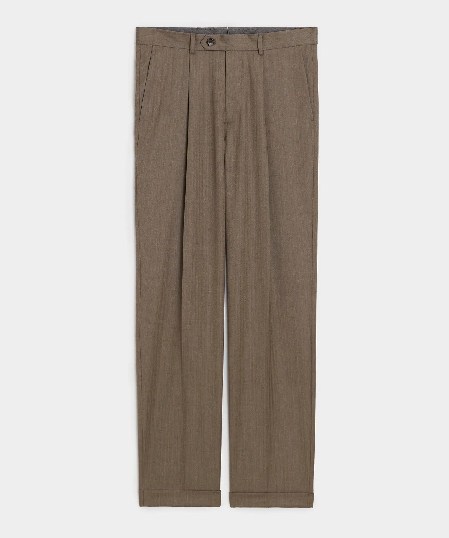 Italian Wool Herringbone Madison Trouser sold by Todd Snyder