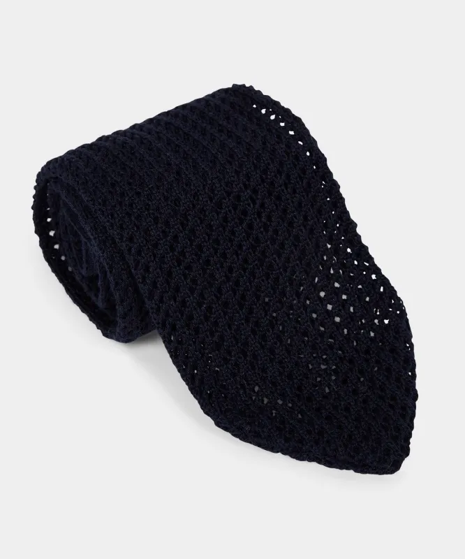 Italian Cotton Open Weave Knit Tie sold by Todd Snyder