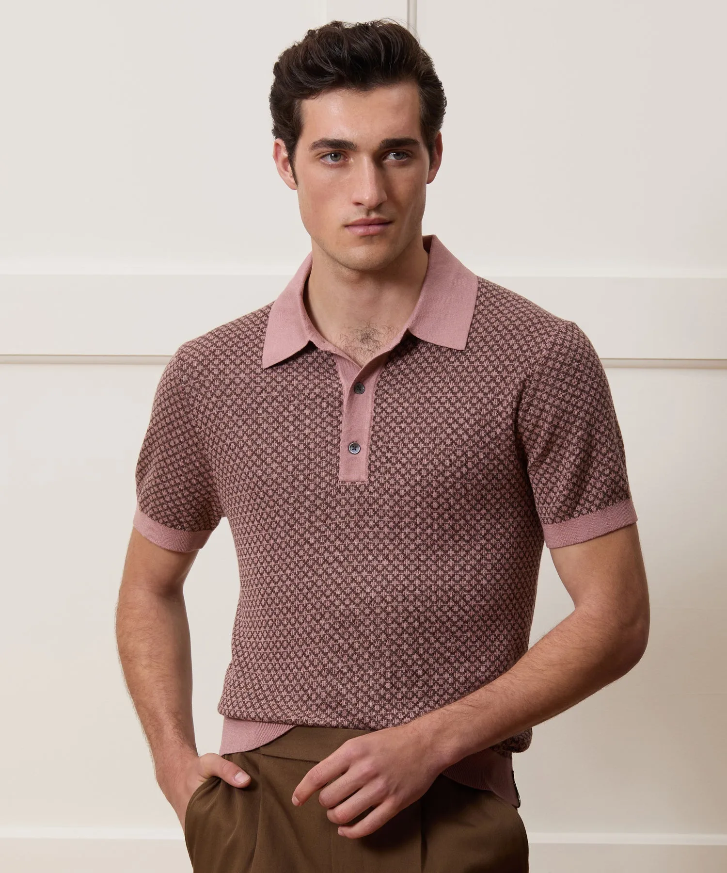 Silk-Cotton Sweater Polo sold by Todd Snyder product image thumbnail 2