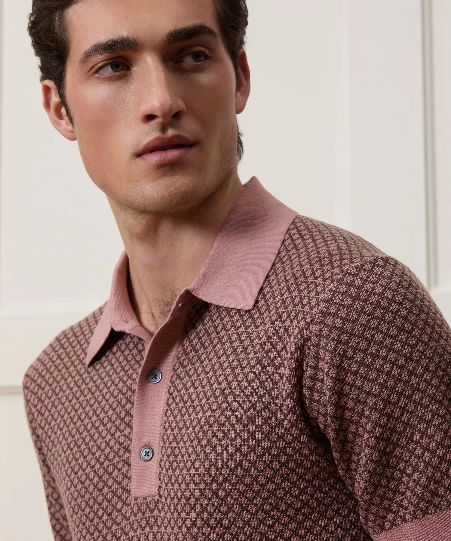 Silk-Cotton Sweater Polo sold by Todd Snyder product image thumbnail 4