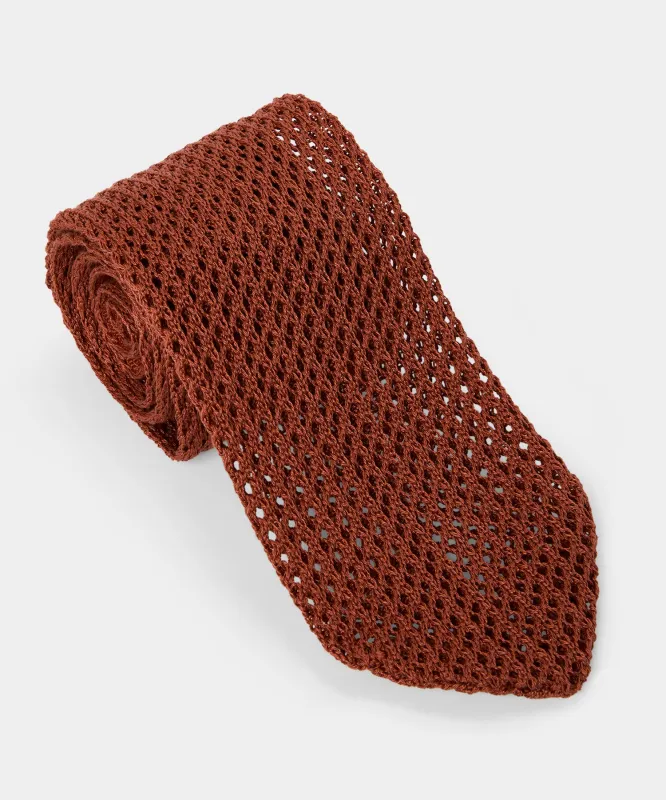 Italian Cotton Open Weave Knit Tie sold by Todd Snyder