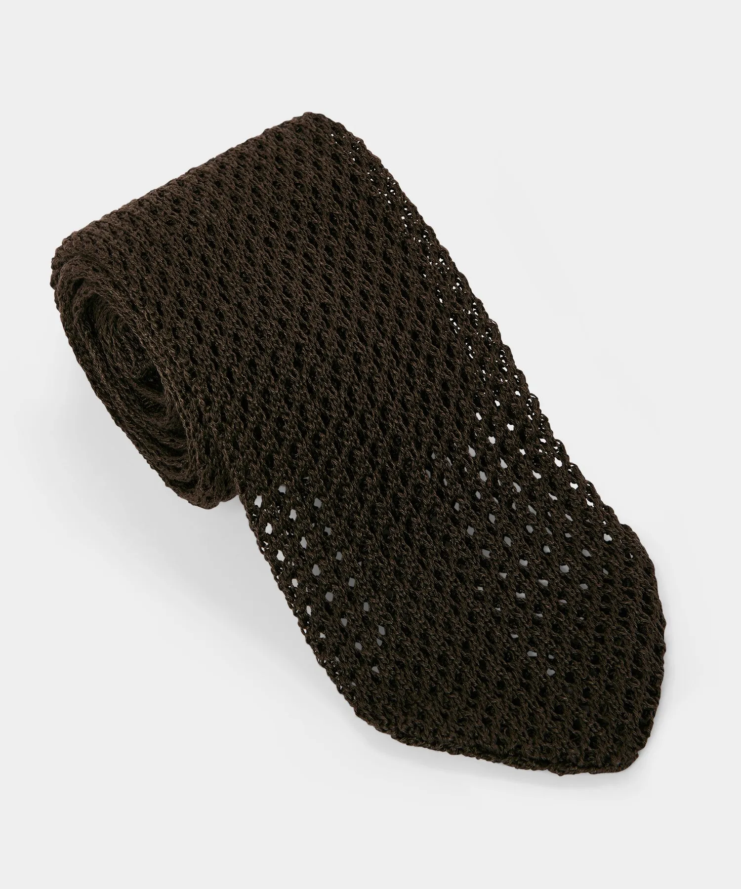Italian Cotton Open Weave Knit Tie sold by Todd Snyder