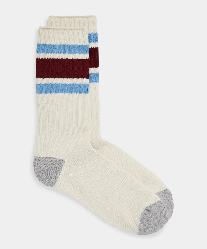 Striped Athletic Sock made by Todd Snyder