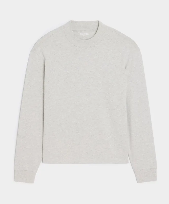 Relaxed Portuguese Jersey Mock Neck Tee sold by Todd Snyder