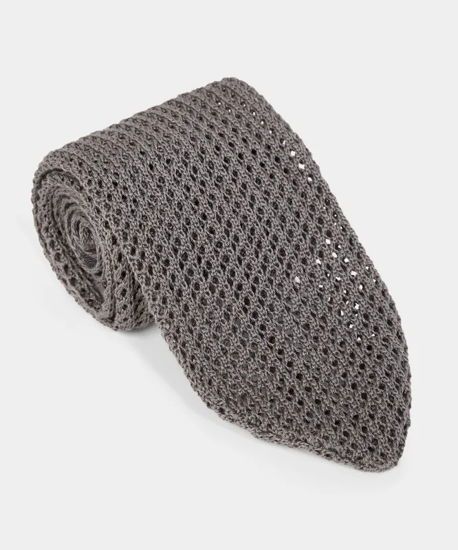 Italian Cotton Open Weave Knit Tie sold by Todd Snyder