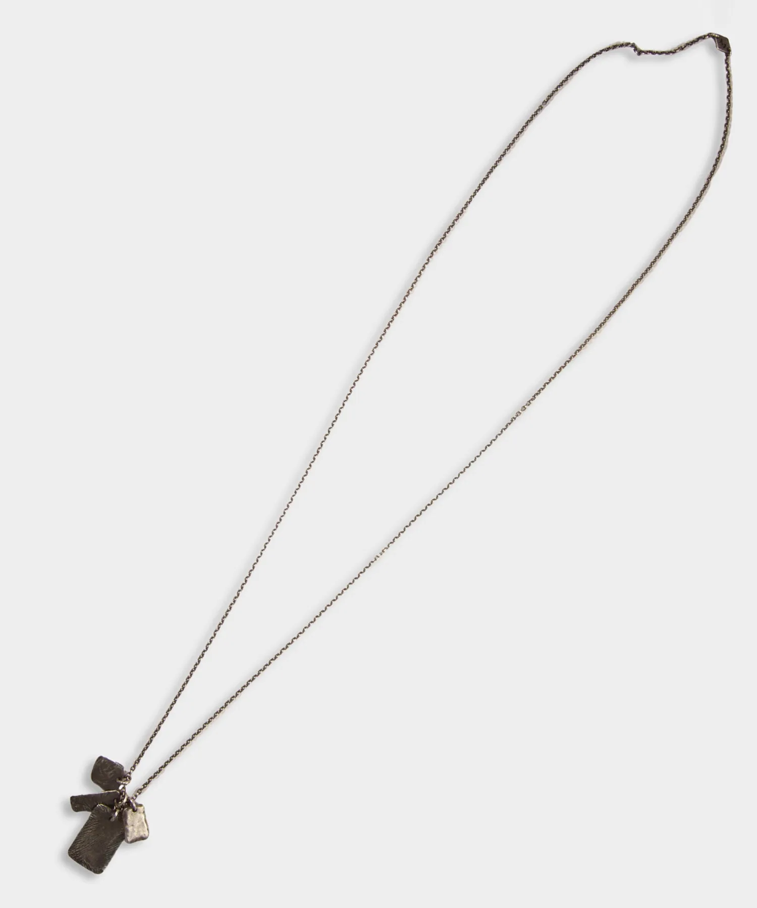 Maor Multi-tag Necklace in Silver sold by Todd Snyder