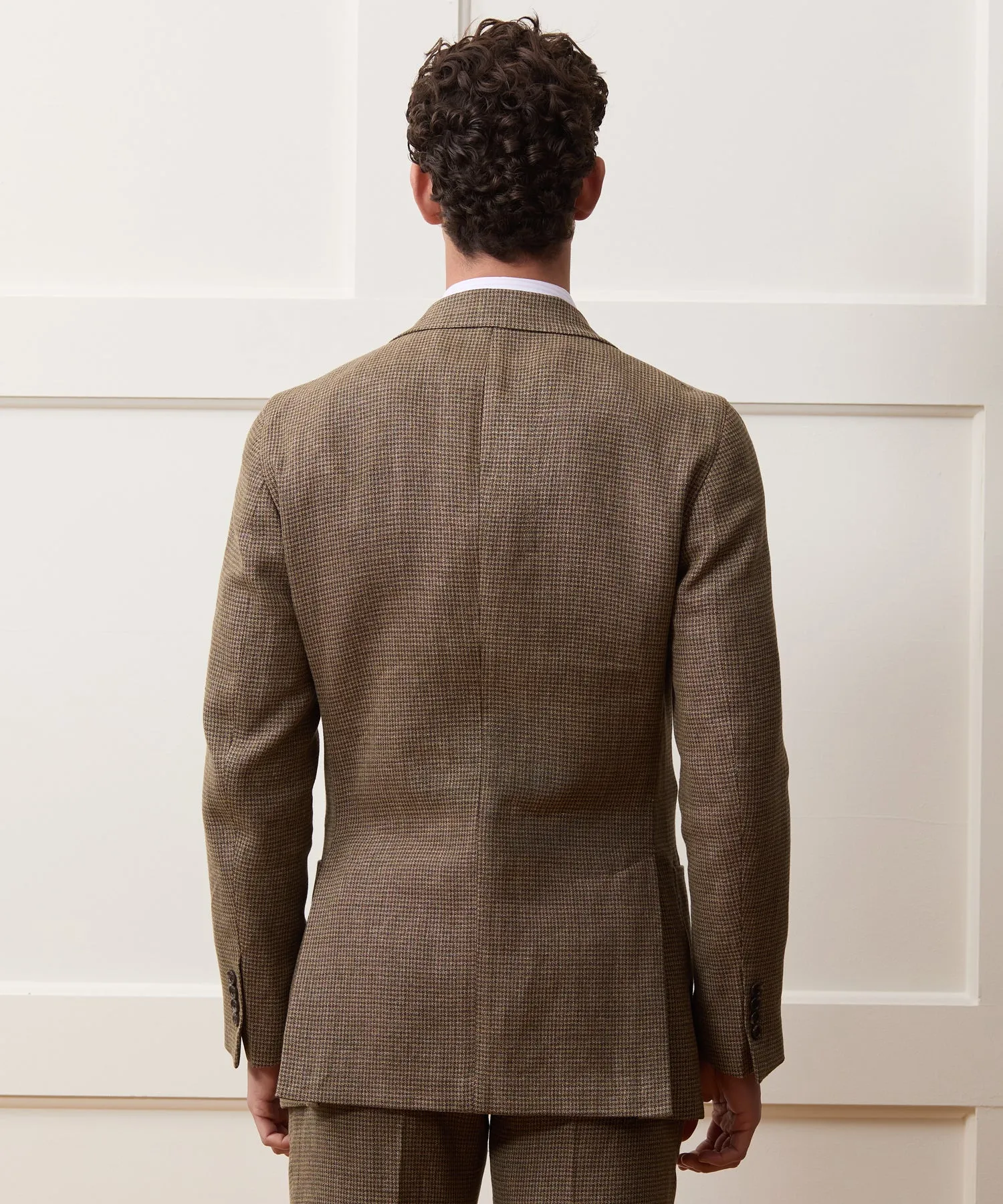 Italian Linen Houndstooth Madison Suit sold by Todd Snyder product image thumbnail 3