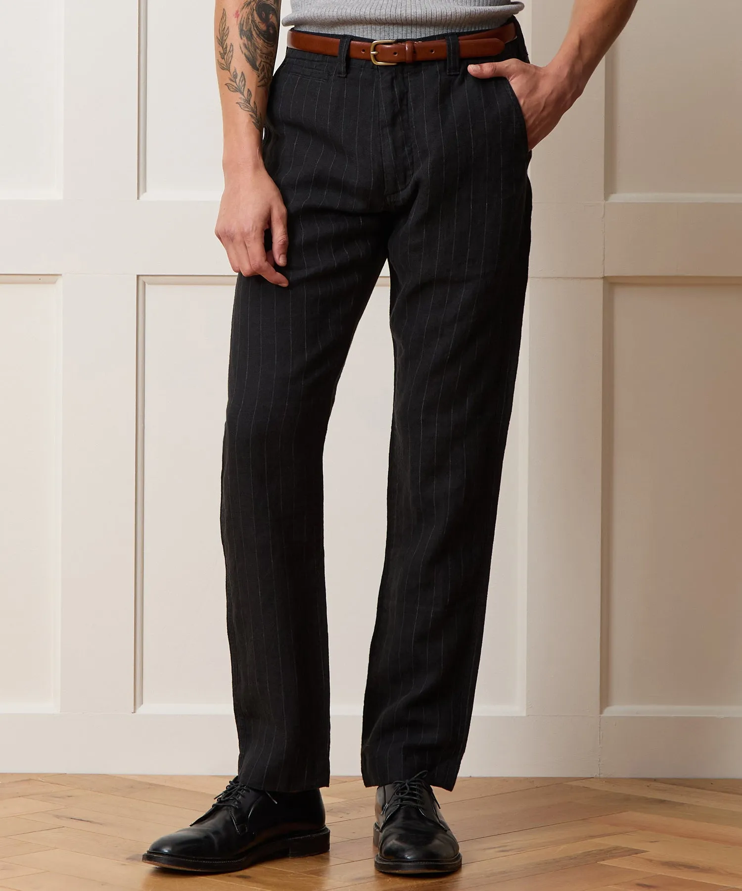 Straight Fit Linen Favorite Pant sold by Todd Snyder product image thumbnail 2