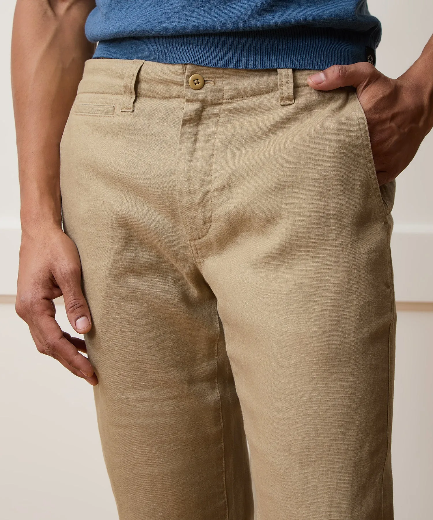 Straight Fit Linen Favorite Pant sold by Todd Snyder product image thumbnail 4